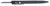 COBRA TEC KNIVES LLC CobraTec Knives CNCOTFPBLKGEN2 Tactical Pen Gen II Black Aluminum D2 Steel Blade, Includes Pocket Clip