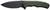 ALLEDGE INTERNATIONAL Civivi Knives C18026C-1 Praxis  Mini 2.98" Folding Drop Point Plain Black Stonewashed D2 Steel Blade, OD Green Textured G10 Handle