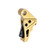 Tyrant CNC TDHCATTRIGGOLD/BLK  Trigger/Shoe Gold/Black Fits Springfield Hellcat Pro