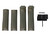 GLOCK INC Glock 39841  Backstrap/Beavertail Set Battlefield Green Polymer