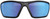 GLOCK INC Glock AS41040 Blue Line Tactical Glasses Blue Mirror Lens Black Frame