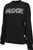 GLOCK INC Glock AP96255 Crewneck Raglan Fleece Black Cotton/Polyester Long Sleeve Small
