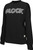 GLOCK INC Glock AP96258 Crewneck Raglan Fleece Black Cotton/Polyester Long Sleeve XL