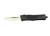 Steel River Knives MT616BULD2DP MT616 Ultralight Mini 2.75" OTF Drop Point Plain Polished D2 Steel Blade, 4.25" Black Aluminum Handle