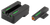 TRUGLO INC (GSM) TruGlo TG13KM1PC TFX Pro  Black | Green Tritium & Fiber Optic Orange Outline Front Sight Green Tritium & Fiber Optic Rear Sight
