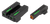 TRUGLO INC (GSM) TruGlo TG13SG1PC TFX Pro  Black | Green Tritium & Fiber Optic Orange Outline Front Sight Green Tritium & Fiber Optic Rear Sight