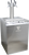 KOMOS® Deluxe Kegerator | Stainless Steel Exterior | Fan Cooled Stainless Tower | Digital Thermostat | Casters | Regulator | Fits 1 Half Barrel Keg or 4 Corny Kegs