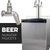 KOMOS® Kegerator | NukaTap® Stainless Steel Faucets | Fan Cooled Stainless Tower | Digital Thermostat | Casters | Regulator | Fits 1 Half Barrel Keg or 4 Corny Kegs