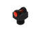 TRUGLO INC (GSM) TruGlo TG954CR StarBrite Deluxe Bead  Black | Red Fiber Optic Front Sight 5-40" Threads
