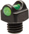TRUGLO INC (GSM) TruGlo TGTG954CG StarBrite Deluxe Bead  Black | Green Fiber Optic Front Sight 5-40" Threads