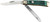 BOKER USA INC Boker 110831 Trapper 2.0 Clip Point/Spey Plain D2 Steel Blade Green Jigged Bone Handle