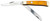 BOKER USA INC Boker 110835 Trapper Traditional Clip Point/Spey Plain D2 Steel Blade Smooth Yellow Bone Handle
