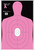 ACTION TARGET INC Action Target B27ENPT100 Qualification Shoot for the Cure Silhouette Paper 23" x 35" Pink 100 Per Box