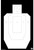 ACTION TARGET INC Action Target IPSCPBKB100 High Visibility IPSC/USPSA Silhouette Heavy Paper Hanging High Visibility 100 Per Box