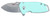 COLUMBIA RIVER KNIFE&TOOL CRKT 2485B SQUID  Compact 1.75" Folding Drop Point Plain Stonewashed D2 Steel Blade, Blue G10/SS Handle