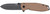 COLUMBIA RIVER KNIFE&TOOL CRKT 2495B SQUID XM 2.95" Folding Drop Point Plain Stonewashed D2 Steel Blade, Brown Textured G10/SS Handle