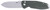 COLUMBIA RIVER KNIFE&TOOL CRKT 2495GR SQUID XM 2.95" Folding Plain Stonewashed D2 Steel Blade, Green Micarta Handle