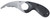 COLUMBIA RIVER KNIFE&TOOL CRKT 2511 Bear Claw  2.39" Fixed Hawkbill Veff Serrated Stonewashed AUS-8A SS Blade, Black Textured GRN Handle