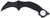 COLUMBIA RIVER KNIFE&TOOL CRKT 2635 DU Hoc Deadbolt 3.62" Fixed Karambit Plain Black Powder Coated D2 Steel Blade, Black G10 Handle
