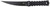 COLUMBIA RIVER KNIFE&TOOL CRKT 2927 HZ6  6.50" Fixed Plain Black Matte Baked-On Anti Rust SK-5 Steel Blade/Black w/Carved X's G10 Handle Includes Sheath