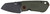 COLUMBIA RIVER KNIFE&TOOL CRKT 6277 Overland  Compact 2.24" Folding Plain Stonewashed D2 Steel Blade, Green w/Orange Accents G10/SS Handle, Includes Pocket Clip