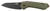 COLUMBIA RIVER KNIFE&TOOL CRKT 6280 Overland  3" Folding Sheepsfoot Plain Stonewashed 8Cr13MoV SS Blade/ Green G10/SS Handle Includes Pocket Clip