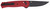 COLUMBIA RIVER KNIFE&TOOL CRKT 7170R SERO  EDC 3.02" Folding Plain Black TiNi S35VN SS Blade, Red Textured GRN Handle