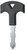 COLUMBIA RIVER KNIFE&TOOL CRKT 9705 Williams Defense Key Matte Black 3CR13 Steel Includes Phillips Screwdriver
