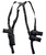 1791 Gunleather NSS2.1SBLVR  Optic Ready Shoulder Vertical Black Fits Glock 17 Right Hand