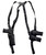 1791 Gunleather NSS2.4SBLVR  Optic Ready Shoulder Vertical Black Fits Sig P320 Right Hand