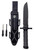 CAMP CO Humvee Adventure Gear HMVKFXB02 Next-Gen Survival Knife  7.50" Fixed Sawback Plain Black Stainless Steel Blade Black Textured Rubber Handle Includes Sheath