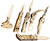 CAMP CO CAMP CBG-PZ-03K   WOOD PUZZLES KNIVES SET OF 6