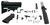 Dpms Panther Arms DP51655159027 Car Blade Lower Build Kit Pistol AR-15 Black