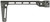 MIDWEST INDUSTRIES INC Midwest Industries MIARMSF Arm Brace Side Folding Stock Black 6061 Aluminum Fixed