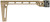 MIDWEST INDUSTRIES INC Midwest Industries MIARMSFFDE Arm Brace Side Folding Stock Flat Dark Earth 6061 Aluminum Fixed