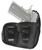 GSM OUTDOORS Crossfire Shooting Gear CRFCYCLSA1M1R The Cyclone  IWB/OWB Size 01 Black Foam Laminate Belt Clip Fits Micro 1-1.50" Barrel Right Hand