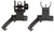 AIM SPORTS INC Aim Sports MT45FS AR Low Profile 45 Degree Flip-Up Sight Set  Black Anodized 45 Degree Low Profile for AR-15
