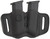1791 Gunleather MAGF22SBLA MAG-F Double Mag Holster Stealth Black Leather Belt Slide Compatible w/ Double Stack Ambidextrous