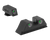 MEPRO USA LLC Meprolight USA 102223101 Tru-Dot Sight Set Green Tritium Front & Rear, Compatible w/Glock Frame 17/19/22/23/24/25/28/31/32/33/34/35/37/38/39