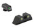 MEPRO USA LLC Meprolight USA 102223201 Tru-Dot  Green Tritium White Outline Front Sight-Yellow Tritium White Outline Rear Sight Glock 10 MM/.45ACP