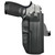 Rounded Gear SSRP320FSCFRHOWBPDL  Paddle Holster OWB Black Carbon Fiber Kydex Fits Sig Sauer P320 Right Hand