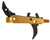 CMC TRIGGERS CORP CMC Triggers 47407 Drop-In Yella Jacket Combat Trigger Group 2.0 Single-Stage Curve with 2.50 lbs Draw Weight, Black w/ Yellow Housing