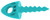 Targettack Llc  Targettack  Teal Green Polycarbonate Plastic 1" For Paper/Vinyl Targets 12 Pack