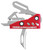 Rise Armament RA535APT RA-535 High Performance Single-Stage Straight Trigger with 3.50 lbs Draw Weight & Silver/Red Hardcoat Anodized Finish for AR-Platform
