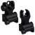 SAMSON MANUFACTURING Samson QFHKA2PKG Quick Flip Folding Sights Front(HK) & Rear (A2)  Black Anodized for AR-15