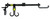 GSM OUTDOORS Hawk HWKHA3020 Xtendible Tree Arm Black Aluminum 8.5"-16.5"
