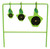 GSM OUTDOORS SME SMEST22 Spinning Target  Rimfire Pistol/Rifle Steel Black/Green Bullseye Illustration Impact Enhancement Motion