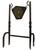 GSM OUTDOORS SME 95GNG Gong Heavy Duty 9.50" Handgun/Rifle Black 10MM NM500 Steel Bullseye Includes Black