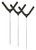 GSM OUTDOORS SME SMECTH Clay Target Holder Black Standing Polymer 3 Per Pkg