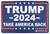 TEKMAT (GSM) TekMat TEKR17TRUMP2024 Trump 2024 Take Back America Red/White/Blue Rubber 11" x 17"